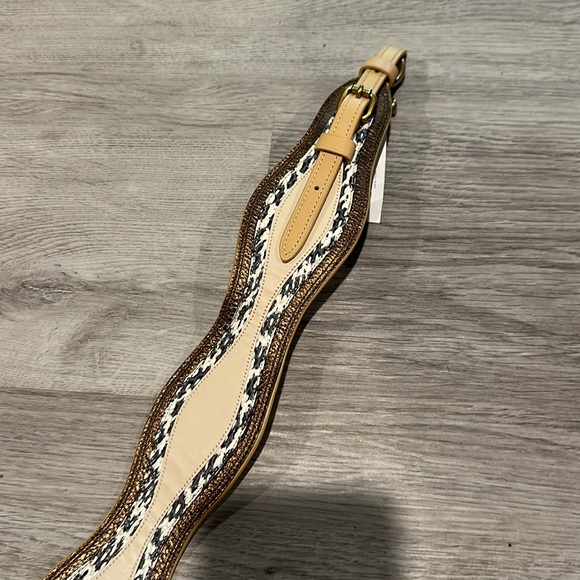 Coach Strap With Wave Patchwork And Snakeskin Detail, NWOT - Picture 2 of 6